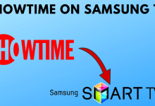 Showtime on Samsung TV