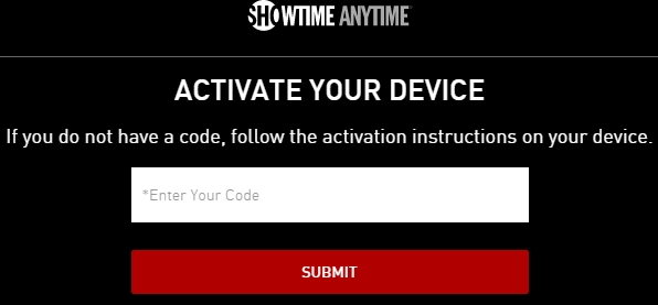 Activate Showtime on Samsung TV