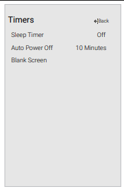 Turn Down Auto Power Off Feature.