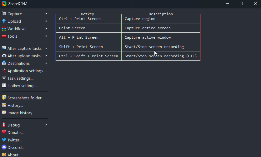 Take Screenshots on Windows with ShareX 
