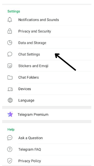 Hit Chat Settings