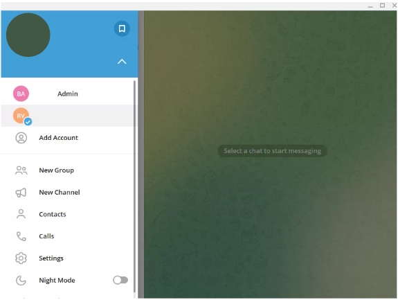 Telegram Dark Mode on PC