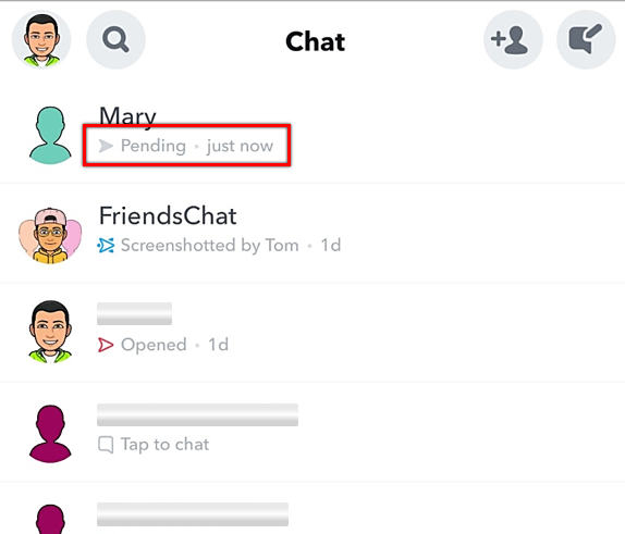 Pending Mean On Snapchat