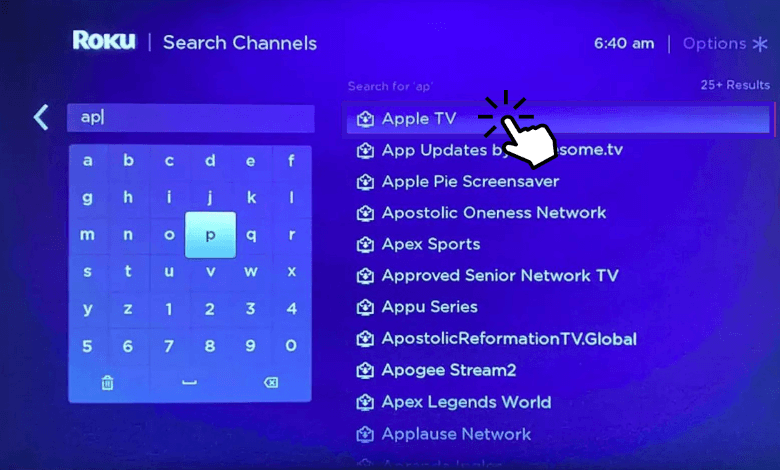 Enter Apple TV