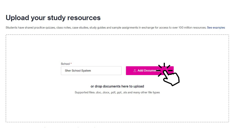 Click Add Document to get Course Hero free access instead of a trial version