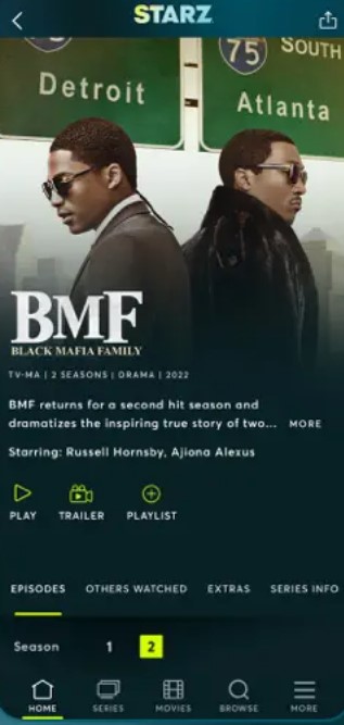 BMF Season 2 LG TV