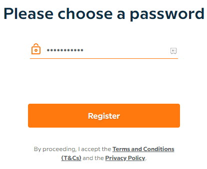 Choose the password
