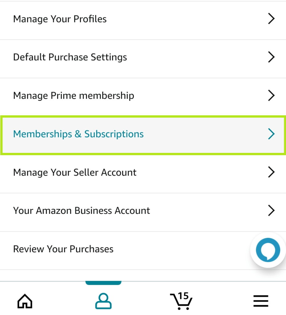 Select Memberships & Subscriptions