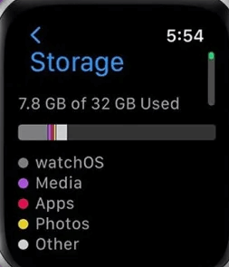 Check Storage on Apple Watch