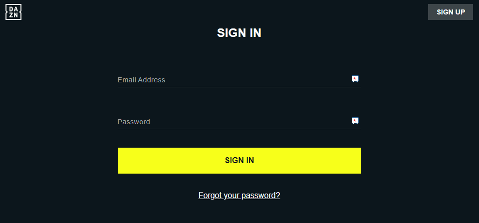 Tap the Sign In button and log in to your account
