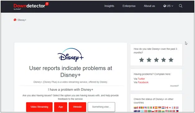 Check the Server Status of Disney Plus