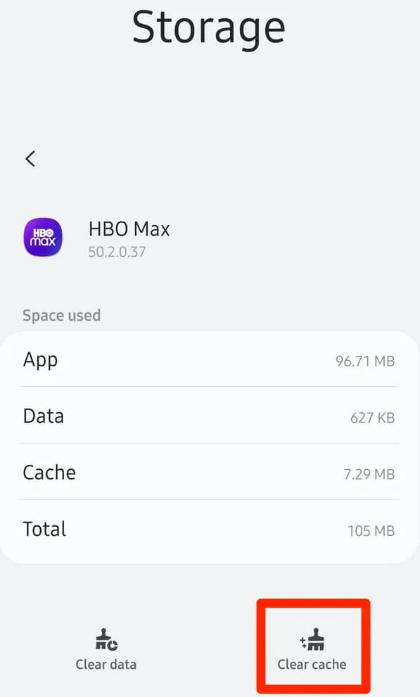 Clear HBO Max App Cache and Data On Android