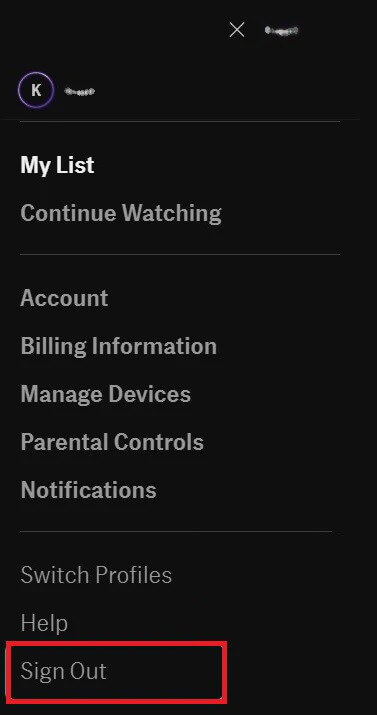 Log Out HBO Max  On Smartphone