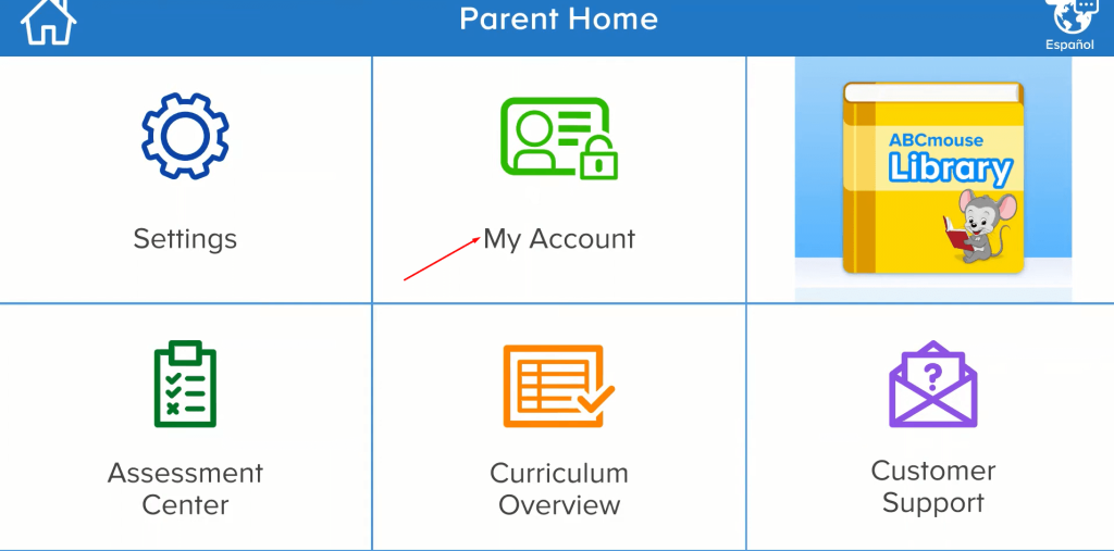 Click on the My Account panel