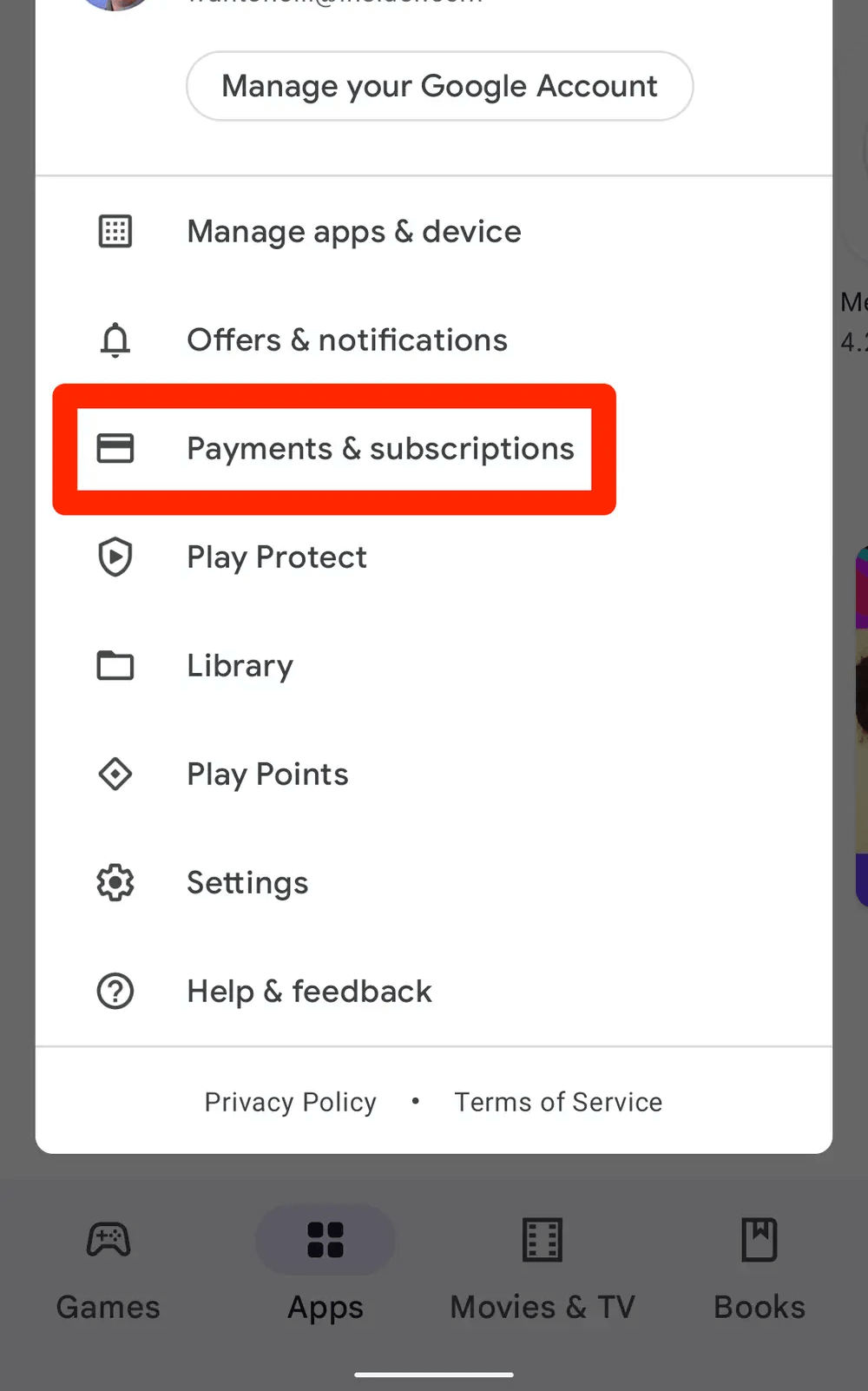 Cancel Soundcloud plan using Play Store