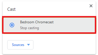 choose your Chromecast device