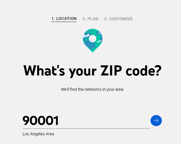 Enter the Zip code