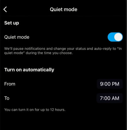 Turn Off Quiet Mode On Instagram