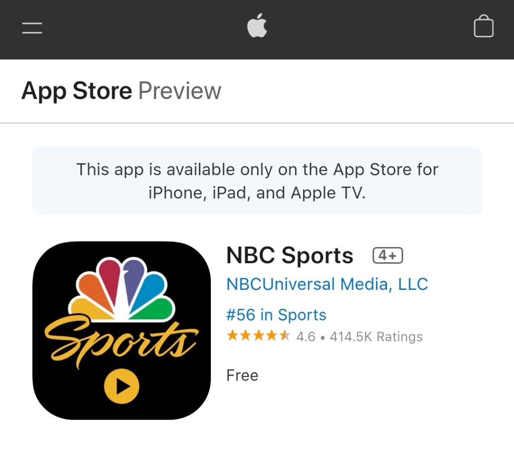 install the NBC Sports app