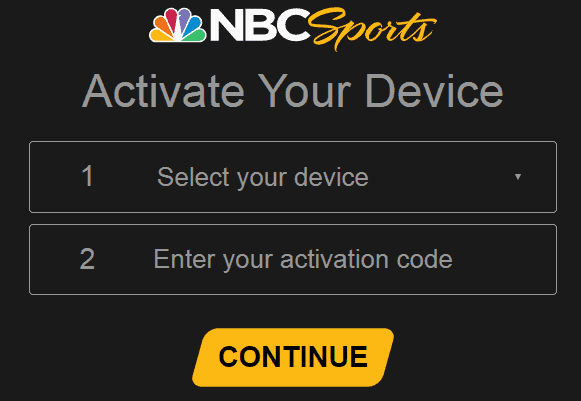 Activate NBC Sports on Apple TV