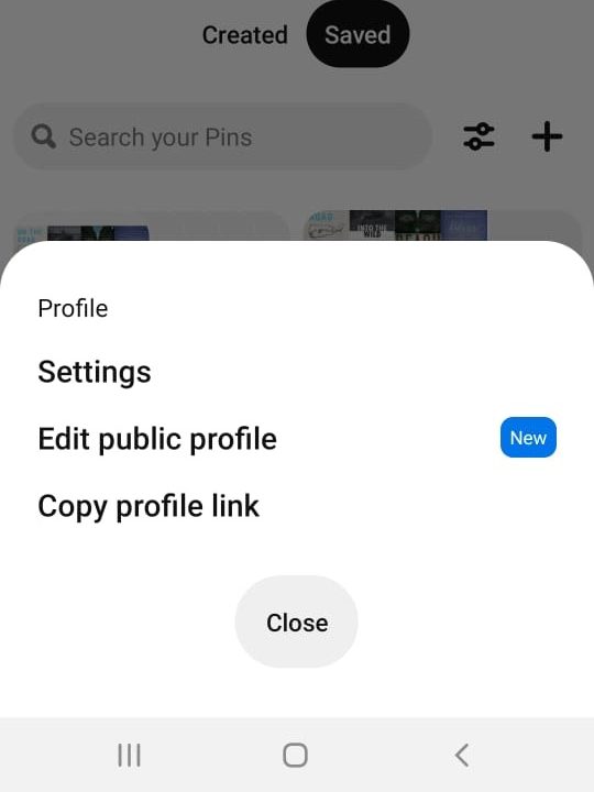 Click the Settings option