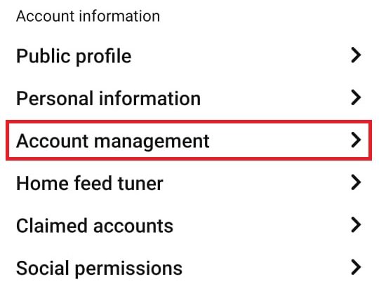 Tap Account Management
