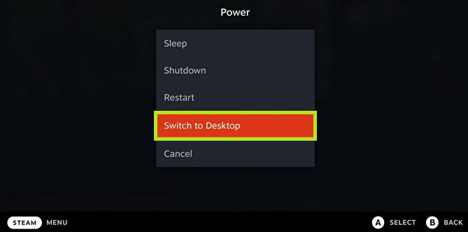 Switch the Steam Deck to Desktop Mode to Install Proton GE. 
