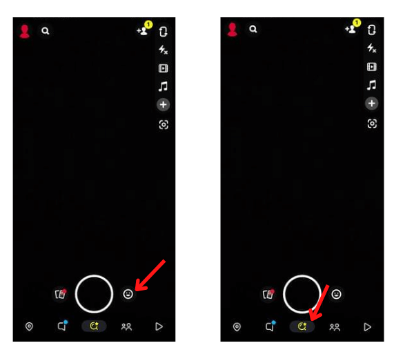 Choose Smiley or Magnify icon