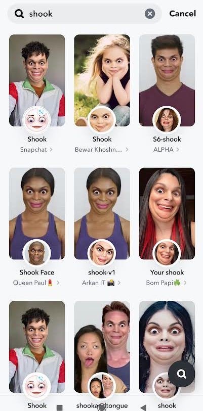 Shook Filter on Snapchat