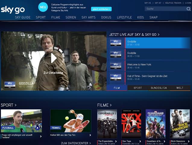 Stream Sky Go on PS5