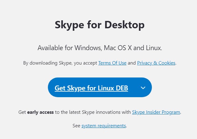 Skype for Linux