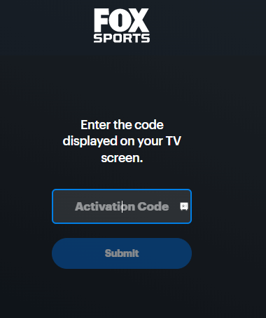 Activate Fox Sports app