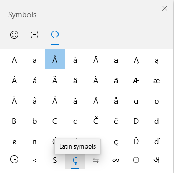 Type A with Accent Using Emoji Keyboard
