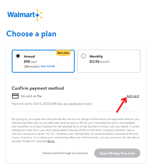 Walmart Plus Free Trial