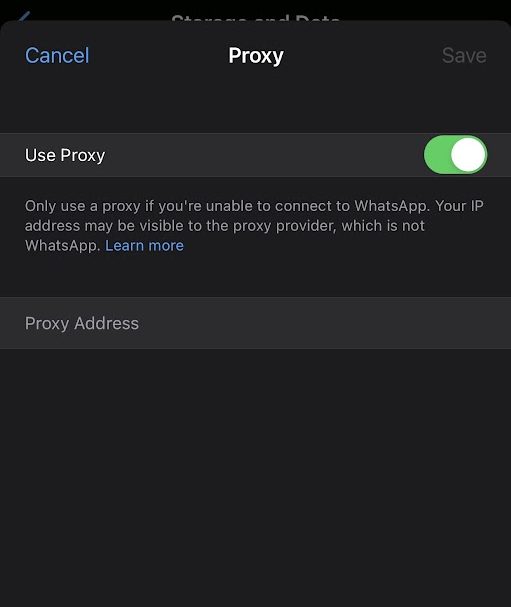 WhatsApp Proxy