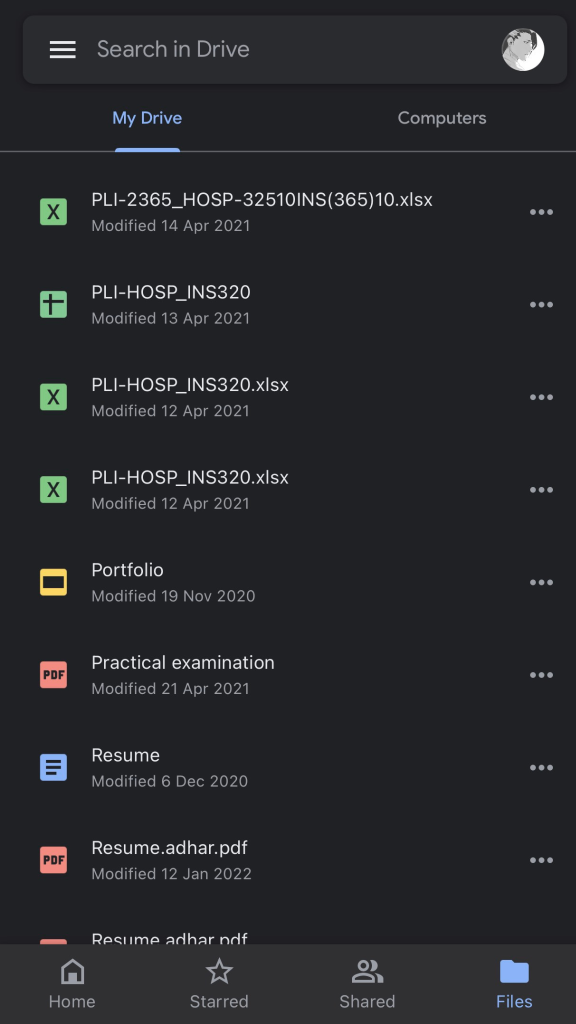 Dark Mode on Google Drive