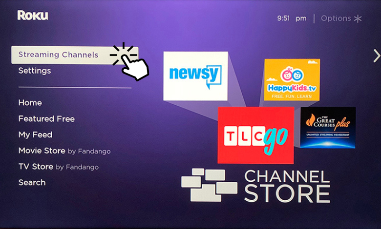 Select Streaming Channels to get NBC on Roku