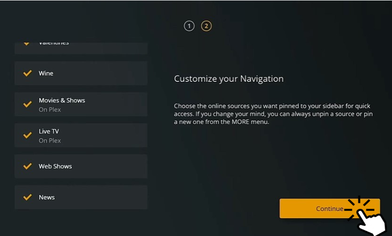 Customize the navigation