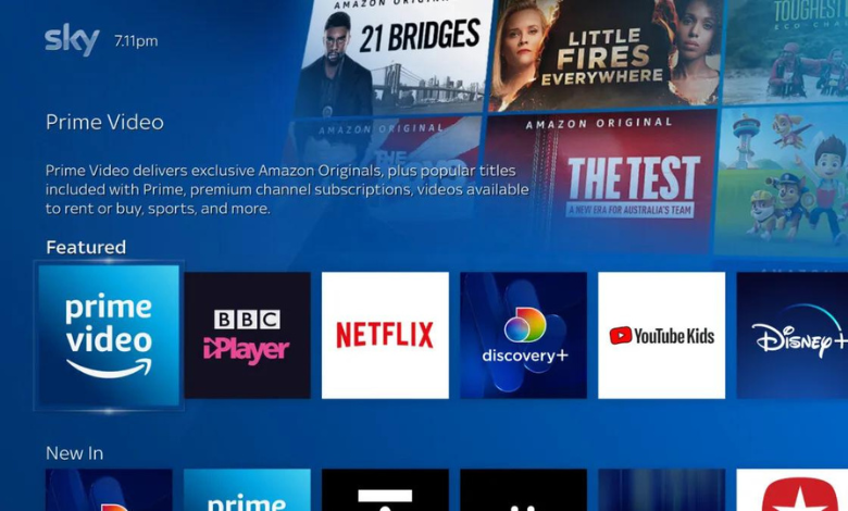 Prime Video on sky Q