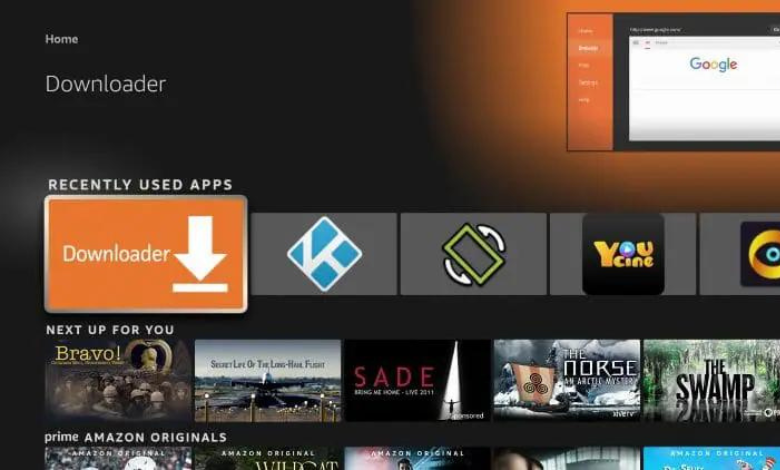 Choose Downloader  to update Kodi on Firestick