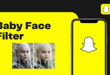 Baby filter on Snapchat
