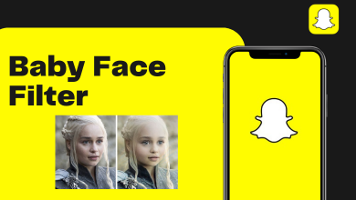 Baby filter on Snapchat