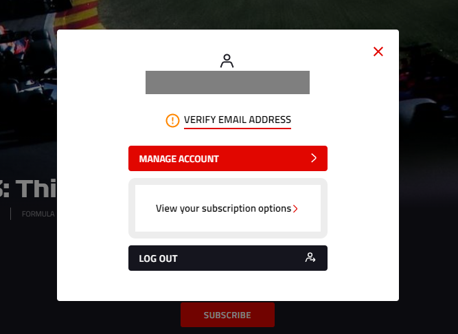 Cancel F1 TV Subscription Directly From the Website