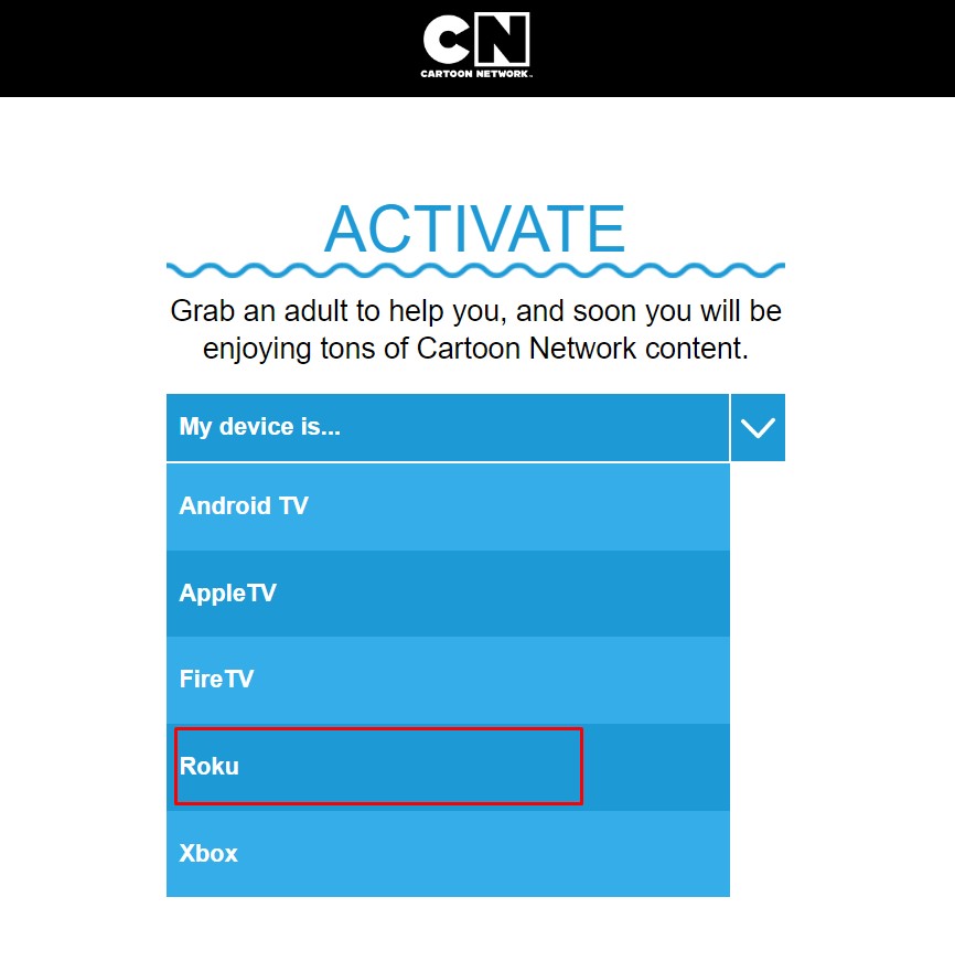 Cartoon Network activation