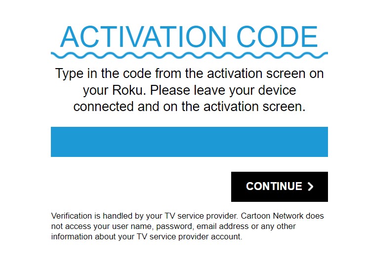 Entering the activation code