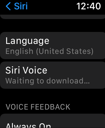 Click on Siri Voice 