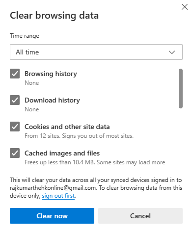 Clear Microsoft Edge Cache on Windows and Mac