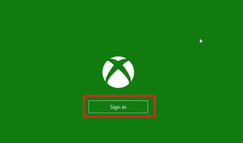 Sign in button - Connect Bluetooth headphones to Xbox One