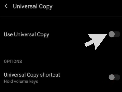 Toggle Up Universal Copy App. 