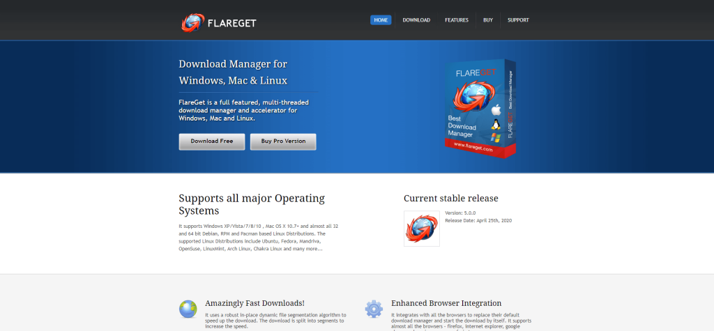 FlareGet Download Manager for Linux